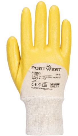 A330 Nitrile Light Knitwrist Glove