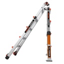 CONQUEST 2.0 EN 131 - 150 kg Rated, Aluminum Articulated Extendable Ladder with ALL-TERRAIN Outriggers