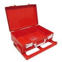 02.02.0050 Plastic box for first aid kit orange color with mount bracket (Empty)