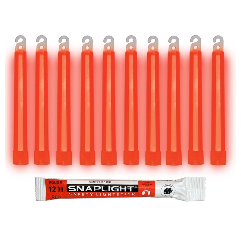 6&quot; SNAPLIGHT RED LIGHTSTICK (15CM) 12HR