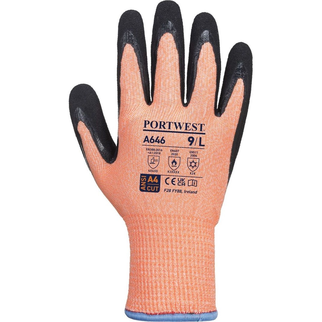 A646 Vis-Tex HR Cut Winter Glove, Cut (D)