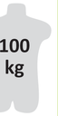 FA 30 503 - Energy absorber 45 mm with kernmantle rope lanyard with a steel snap hook opening 17 mm and a steel scaffold hook opening 55 mm