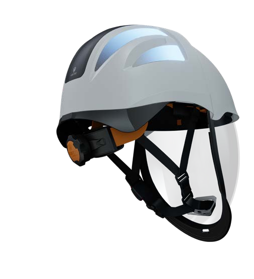 V1 VISARC APC1 helmet for electricians with integrated APC1 arc-flash face shield
