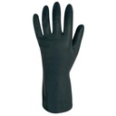 FREEMAN Polychlorprene/latex chemical gloves, length 30 cm, flock lined