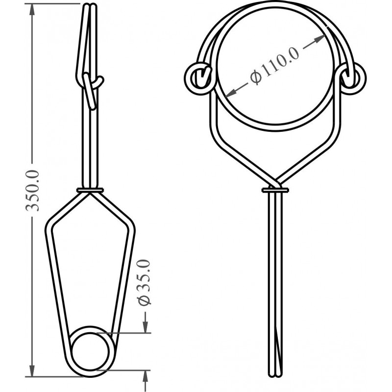 FA 50 210 11 - Stainless Steel Anchorage Connector opening 110 mm