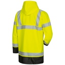 MANFRED Hi-Vis Waterproof PU Coated Rain Jacket 