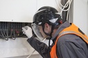 ATRA 20S Industrial safety helmet + Internal visor + External visor against electric arc Class 1 (4 kA/0,5s)