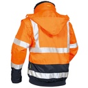 ARTHUR/OLIVER Hi-Vis 4-in-1 Two-Tone Waterproof Breathable Winter Bomber Jacket