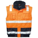 ARTHUR/OLIVER Hi-Vis 4-in-1 Two-Tone Waterproof Breathable Winter Bomber Jacket