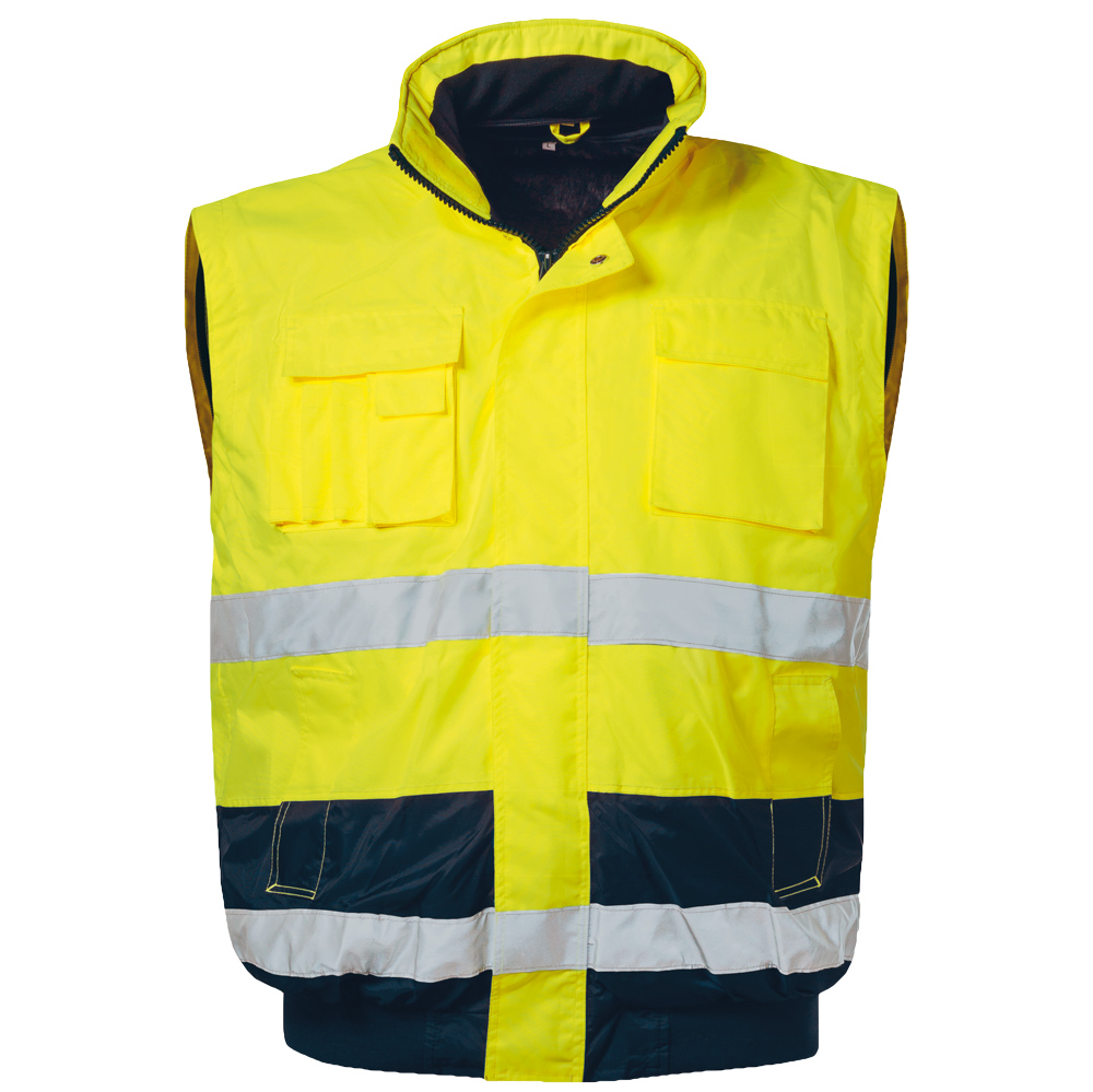 SIEGFRIED/VOLKER Hi-Vis 4-in-1 Two-Tone Waterproof Breathable Winter Bomber Jacket