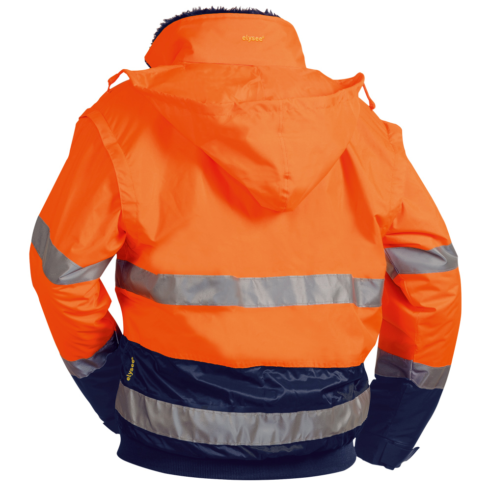 SIEGFRIED/VOLKER Hi-Vis 4-in-1 Two-Tone Waterproof Breathable Winter Bomber Jacket