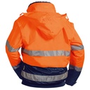 SIEGFRIED/VOLKER Hi-Vis 4-in-1 Two-Tone Waterproof Breathable Winter Bomber Jacket