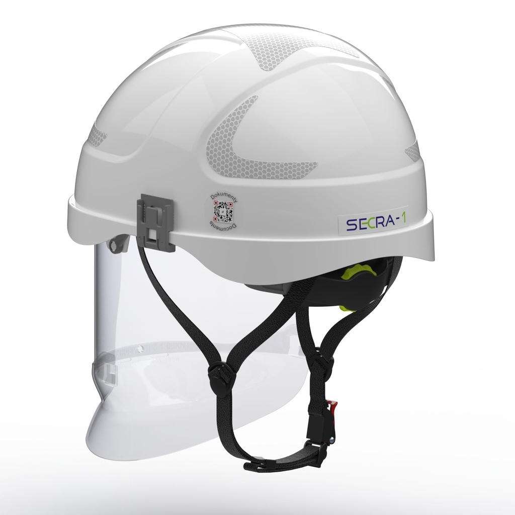 SECRA-1 Electrically insulating helmet with face shield APC 1,  Class E (20 kV AC), Class 0 (1000 V AC/1500 V DC)