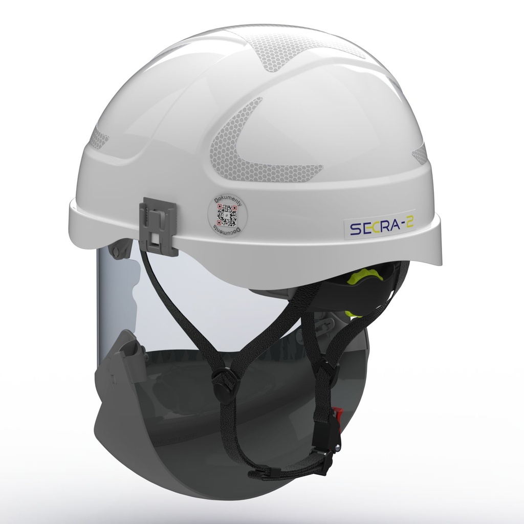 SECRA-2 Electrically insulating helmet with face shield APC 2,  Class E (20 kV AC), Class 0 (1000V AC/1500V DC)