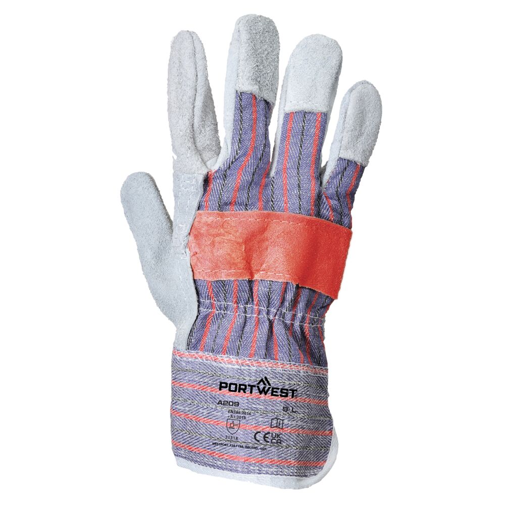 A209 Leather Rigger 300 Cow Split Palm Bar Glove