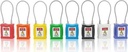 206 3mm/6mm Copper Alloy Body &amp; Steel Cable LOTO Padlock