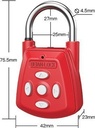 SP03 4.5/27mm Smart Code Button Padlock Steel Shackle