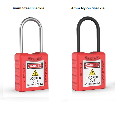 701B 4mm/38mm Thin Nylon Shackle Safety Padlock
