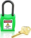 202 6.3mm/38mm Copper Body &amp; Nylon Shackle LOTO Padlocks