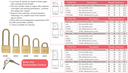 6332 5mm/15mm All Brass Safety Padlock