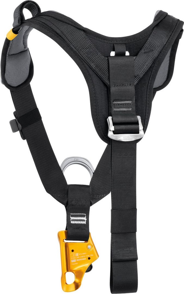 C081 TOP CROLL® Chest harness for seat harness, with integrated CROLL ventral rope clamp