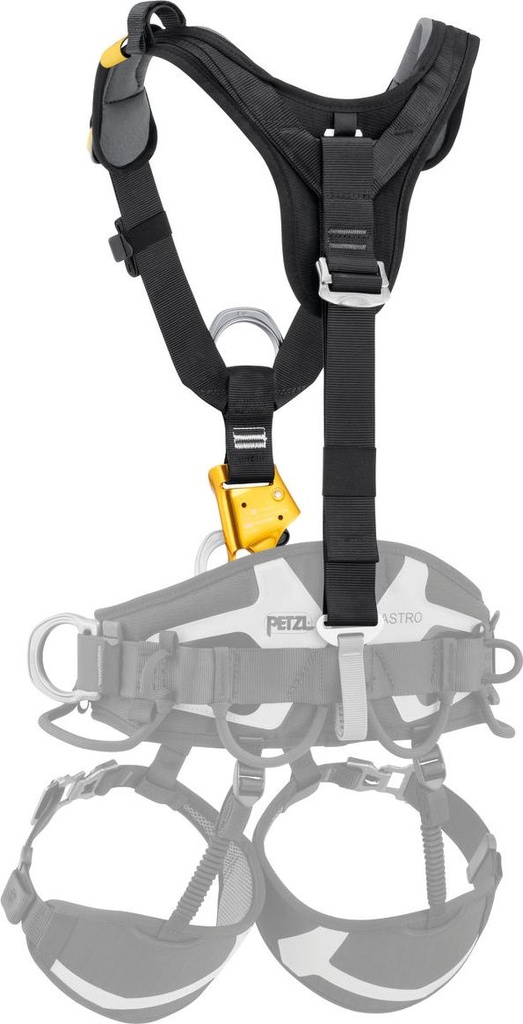 C081 TOP CROLL® Chest harness for seat harness, with integrated CROLL ventral rope clamp