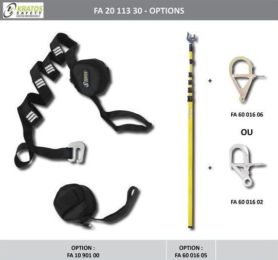 FA 20 113 - 2-in-1 sliding fall arrest system with pre-incorporated evacuation feature