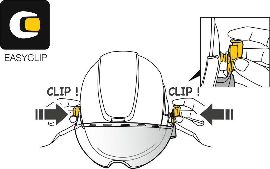 A014AA00 VIZEN Face shield with EASYCLIP system for VERTEX and STRATO helmets