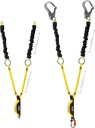 L015 ABSORBICA®-Y TIE-BACK Double lanyard with integrated intermediate tie-back rings and energy absorber