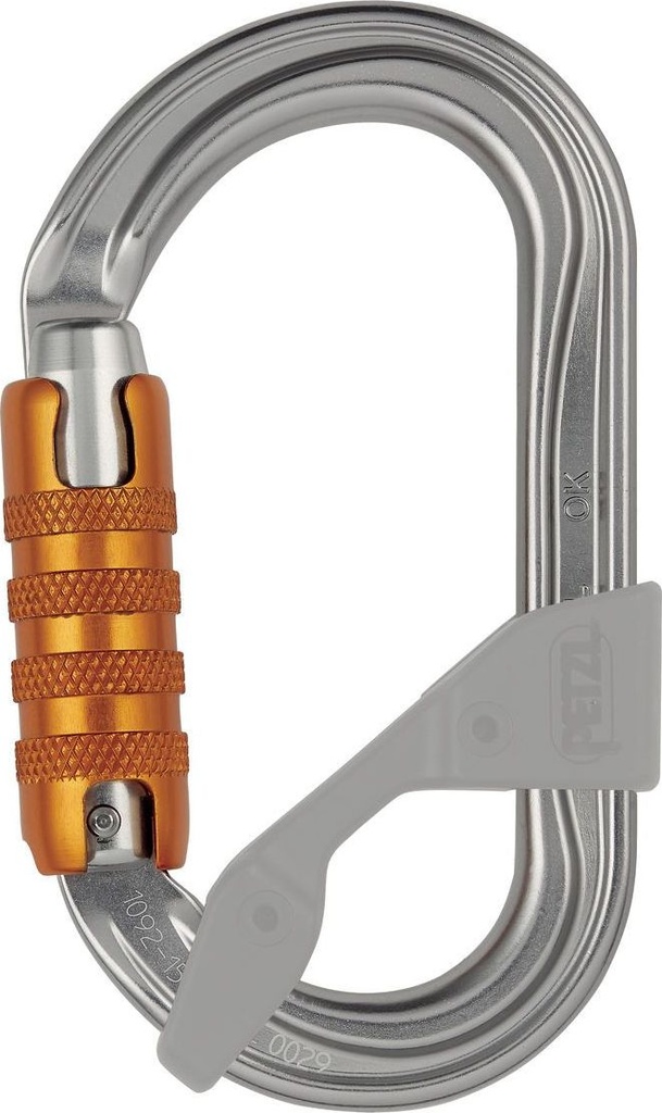 M33A OK Oval carabiner for use with pulleys and ascenders