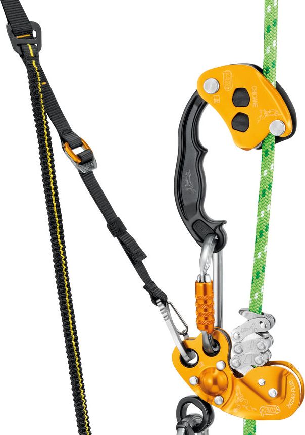 D022EA00 KNEE ASCENT CLIP Ascender assembly with connector for boot for single rope ascents