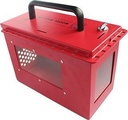 X06 Portable Group Lock Box with Key &amp; Side Window