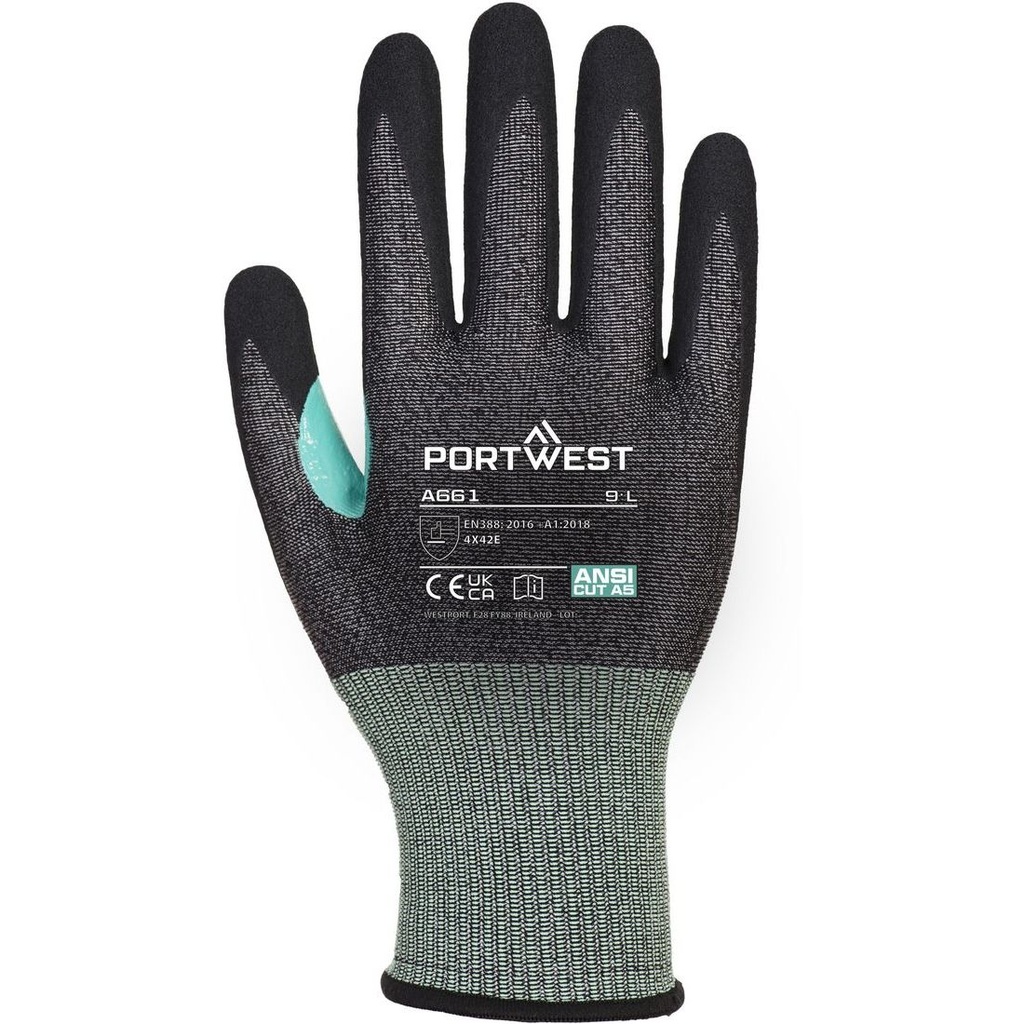 A661 CS VHR18 Nitrile Foam Cut Glove, Cut (E)