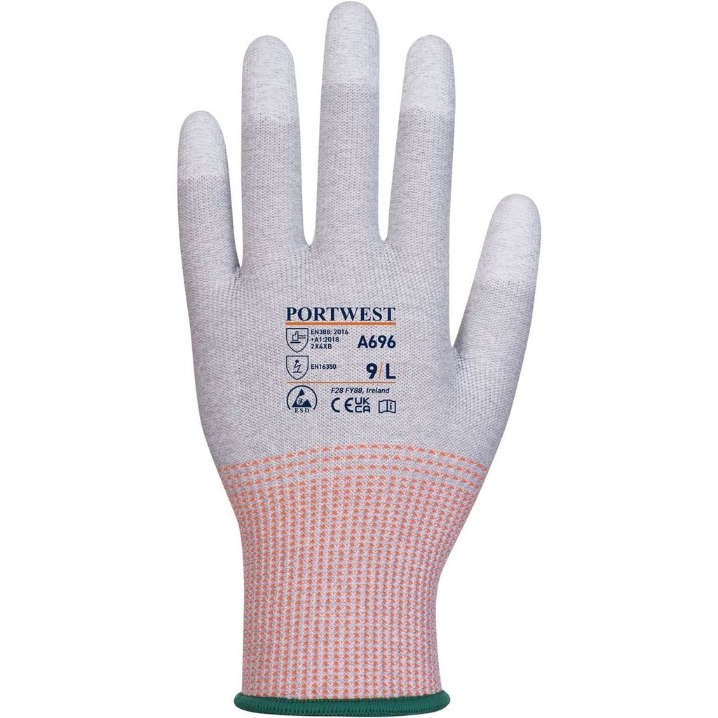 A696 LR13 ESD PU Fingertip Cut Glove, Cut (B)