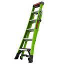 KING KOMBO XT 2.0 KING KOMBO XT, 6' - 170 kg Rated, Fiberglass 3-in-1 Extendable All-Access Combination Ladder with GRIP-N-GO Single-Hand Release Hinge, Rotating Wall Pad, V-bar, GROUND CUE, and Heavy-Duty Feet