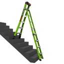 KING KOMBO XT 2.0 KING KOMBO XT, 6' - 170 kg Rated, Fiberglass 3-in-1 Extendable All-Access Combination Ladder with GRIP-N-GO Single-Hand Release Hinge, Rotating Wall Pad, V-bar, GROUND CUE, and Heavy-Duty Feet