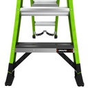 KING KOMBO XT 2.0 KING KOMBO XT, 6' - 170 kg Rated, Fiberglass 3-in-1 Extendable All-Access Combination Ladder with GRIP-N-GO Single-Hand Release Hinge, Rotating Wall Pad, V-bar, GROUND CUE, and Heavy-Duty Feet