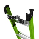 KING KOMBO XT 2.0 KING KOMBO XT, 6' - 170 kg Rated, Fiberglass 3-in-1 Extendable All-Access Combination Ladder with GRIP-N-GO Single-Hand Release Hinge, Rotating Wall Pad, V-bar, GROUND CUE, and Heavy-Duty Feet