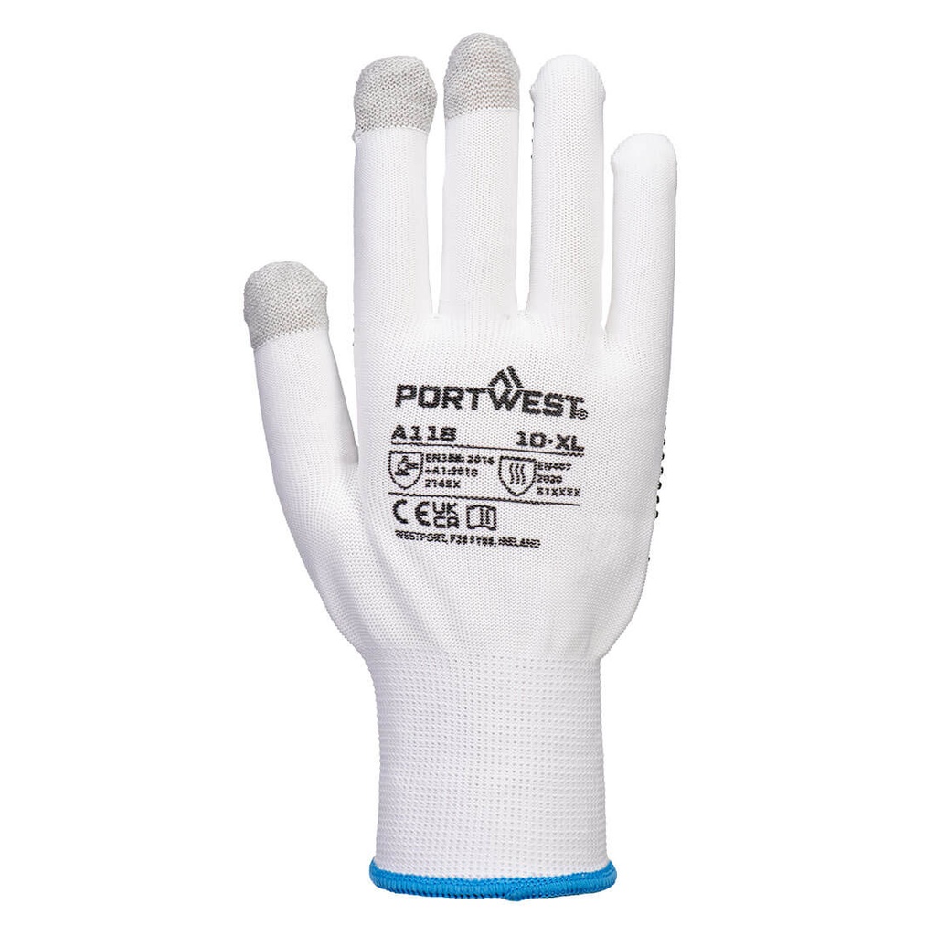 A118 Grip 13 PVC Dotted Touchscreen Glove (Pk12)