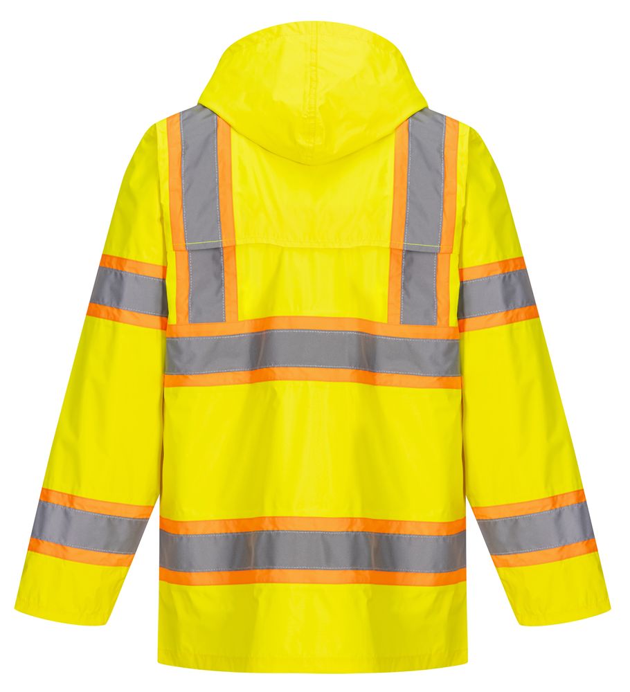 UH400 Hi-Vis Contrast Tape Rain Jacket