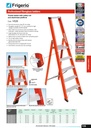 V026 Trestle ladder with safety rail  and aluminium platform