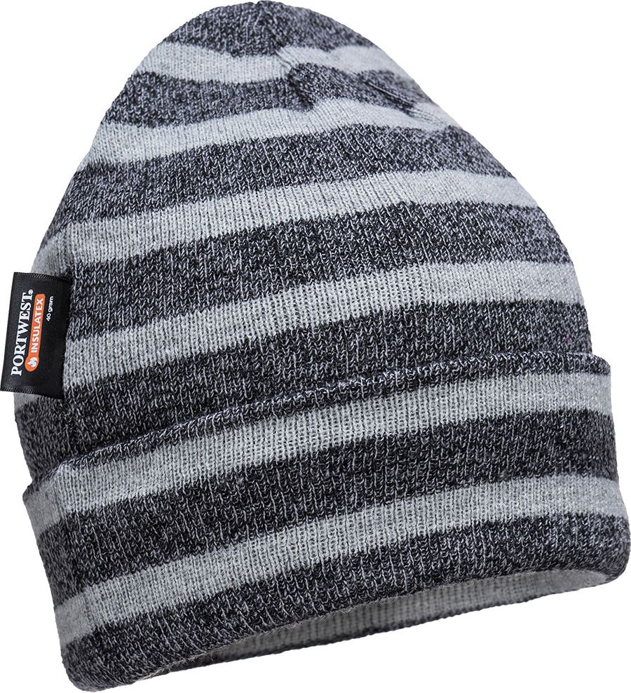 B024 Striped Insulated Knit Cap, Insulatex Lined***
