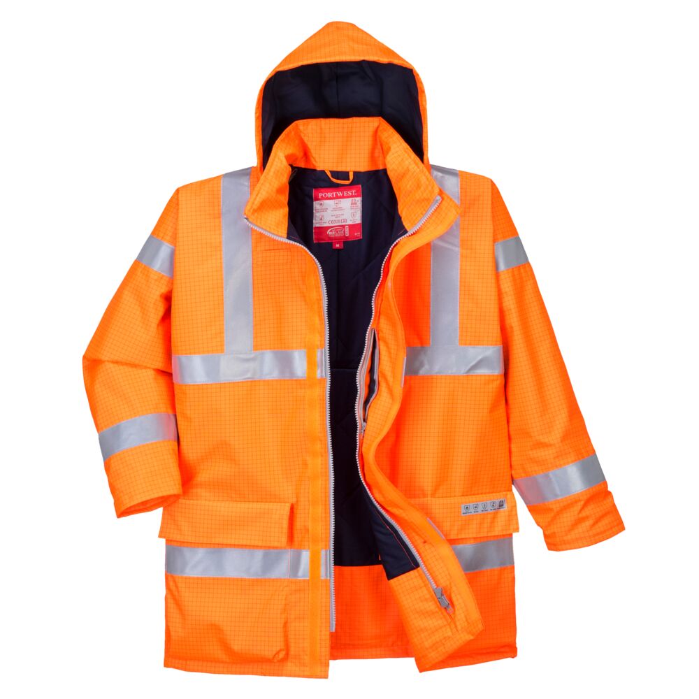 S778 Xhaketë Shiu Hi-Vis Antistatike FD Bizflame Rain