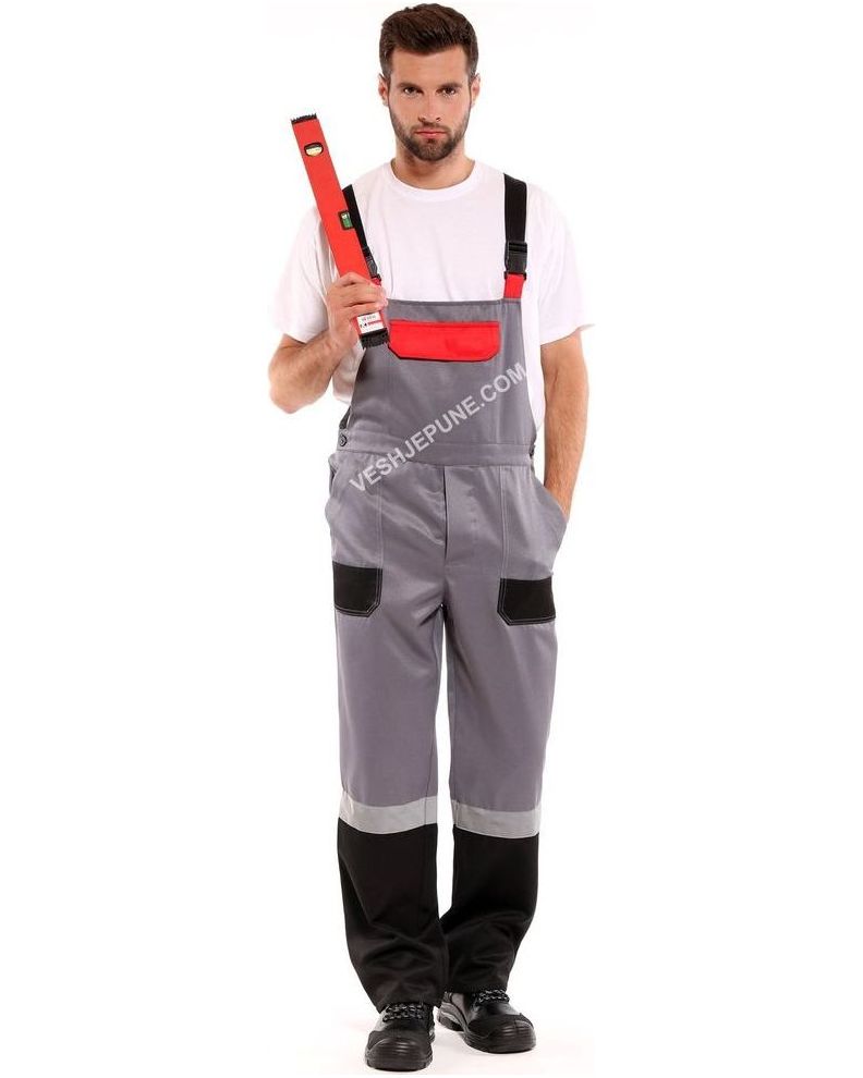 1128 Combo Bib &amp; Brace με αντανακλαστική ταινία