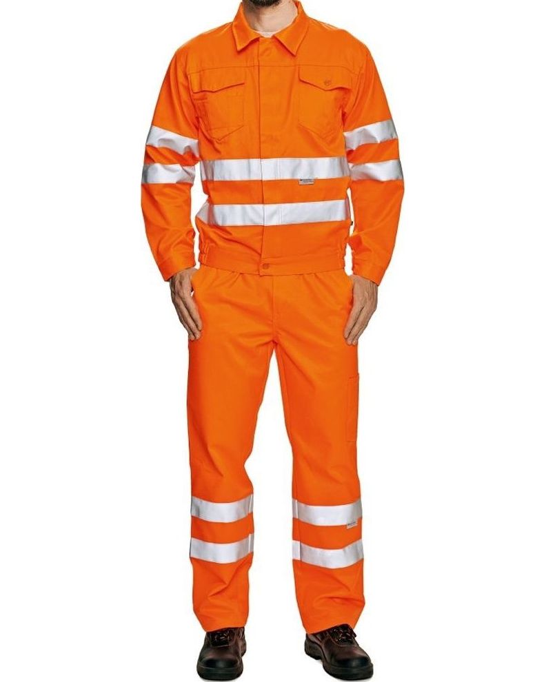 7767 Traffic Working set (Jacket+Trousers) with Reflective tape