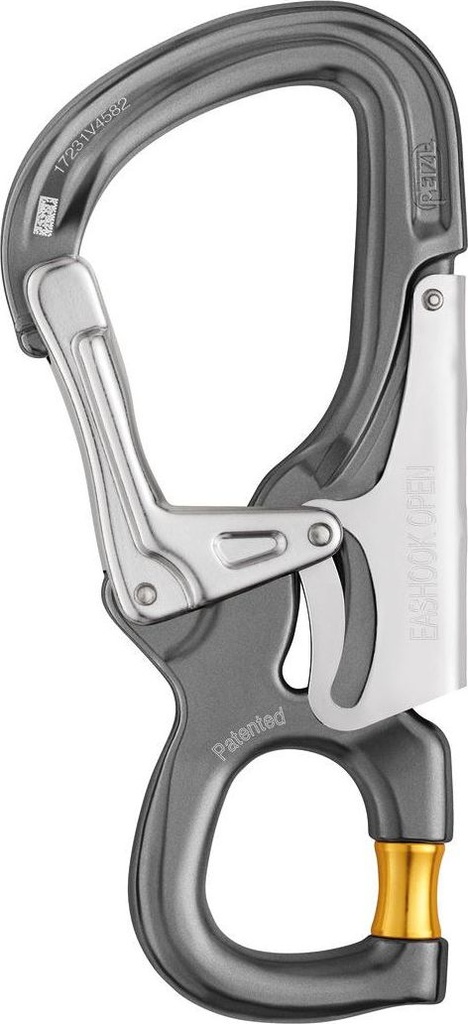 M043AA EASHOOK OPEN Connector with gated connection point for double lanyard and work positioning lanyard