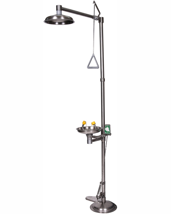 Combined Unit, ISTEC Type ESW, Pedestal Type, Hand/O Shower, Hand &amp; Foot/O Eyewash