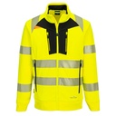 DX477 DX4 Hi-Vis Funnel Neck Zipped Sweatshirt