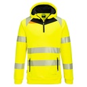 DX482 Triko Kapuç 1/4 Zip Hi-Vis DX4