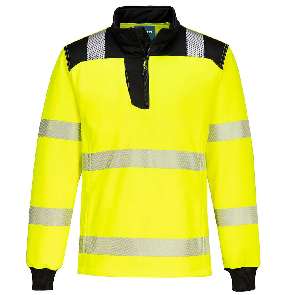 PW326 PW3 Hi-Vis 1/4 Zip Sweatshirt
